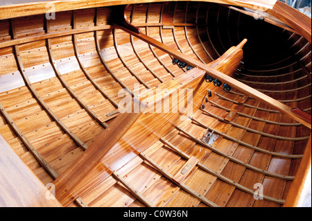 Bateau en bois traditionnel Banque D'Images