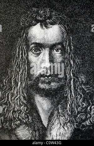 Albrecht Dürer (1471-1528) est un artiste allemand bien connu pour ses estampes et dessins d'observation fine et riche de détails. Banque D'Images