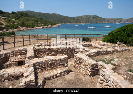 Dans les ruines de l'île de Cabrera, Mallorca Majorque Baléares Espagne Europe méditerranéenne géographie européenne Banque D'Images