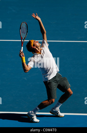 La Suisse de Roger Federer à l'Open d'Australie 2011 Tournoi de tennis . Banque D'Images