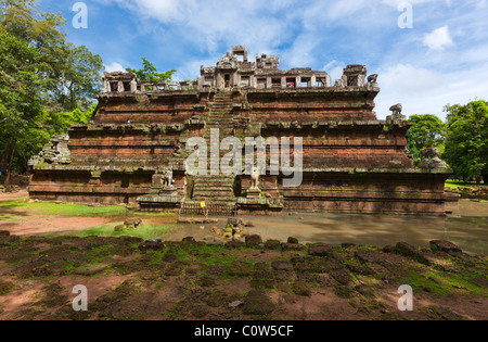 Angkor Thom, le Palais Royal, le Phimeanakas, Temples d'Angkor, Cambodge Banque D'Images