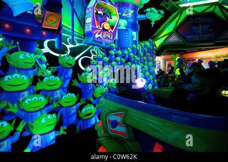 Buzz Lightyear Laser Blast ride at Disneyland Paris Banque D'Images