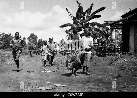 Camp de réfugiés, district de Ngozi, le nord du Burundi Banque D'Images