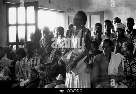 Tribunal de Justice, Kiremba, le nord du Burundi, Grands Lacs, Afrique centrale. Banque D'Images