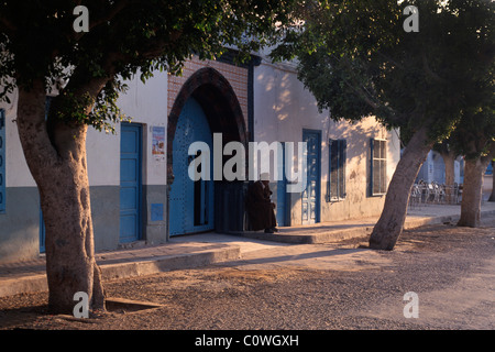 Place Ferhat Hachet, Houmt Souk, Djerba, Tunisie Banque D'Images