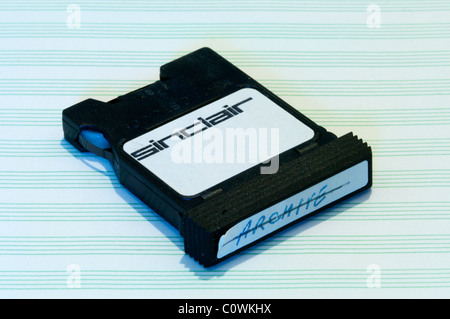 Une cartouche de stockage de données microdrive pour le Sinclair QL ordinateur personnel. Banque D'Images