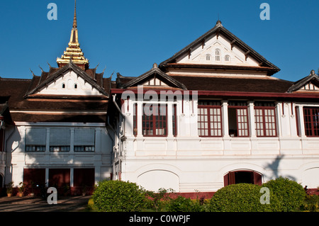 La construction du Palais Royal, Luang Prabang, Laos Banque D'Images