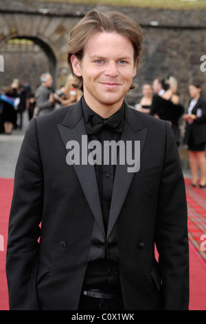 CHRISTOPHER KANE arrivant à la Scottish Fashion Awards Banque D'Images