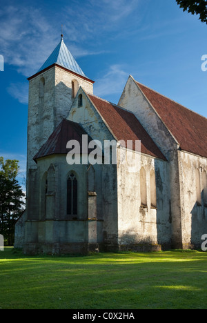 L'église en Valjala ville sur l'île de Saaremaa, l'Estonie Banque D'Images