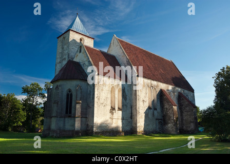 L'église en Valjala ville sur l'île de Saaremaa, l'Estonie Banque D'Images