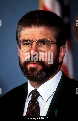 Leader du Sinn Fein irlandais Gerry Adams à Washington, DC. Banque D'Images