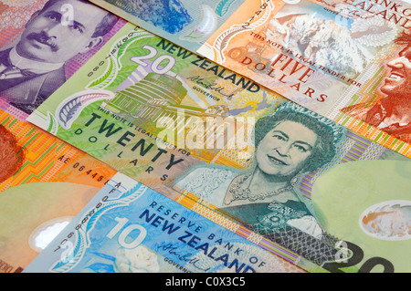 New Zealand Dollar Billets de banque. Banque D'Images