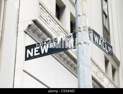 Street sign on the bright day Banque D'Images