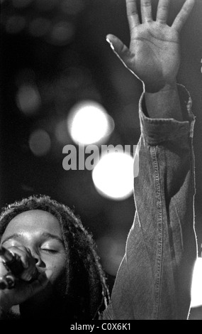 Ziggy Marley et la mélodie décideurs effectuer à Raleigh, le 27 août 1993. Ziggy Marley Banque D'Images