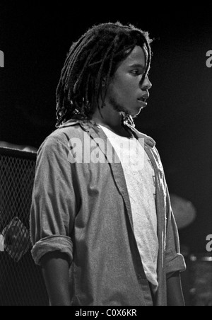 Ziggy Marley et la mélodie décideurs effectuer à Raleigh, le 27 août 1993. Ziggy Marley Banque D'Images