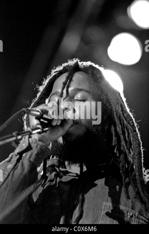 Ziggy Marley et la mélodie décideurs effectuer à Raleigh, le 27 août 1993. Ziggy Marley Banque D'Images