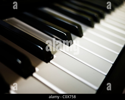 Clavier de piano électrique Banque D'Images