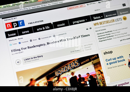 National Public Radio - NPR website Banque D'Images