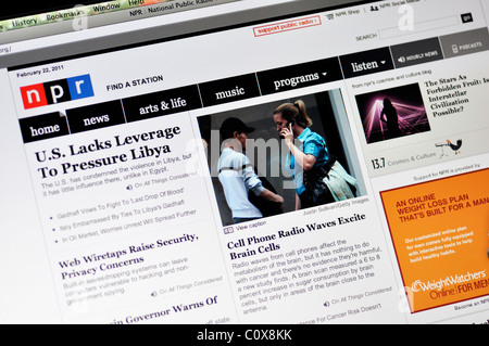 National Public Radio - NPR website Banque D'Images