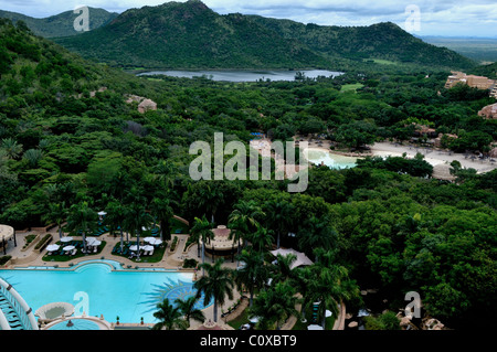 Panorama de Sun City holiday resort en Afrique du Sud Banque D'Images