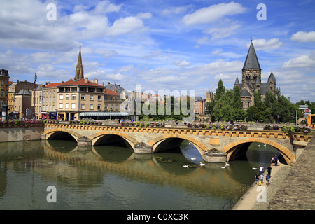 La ville de Metz en Lorraine, France Banque D'Images