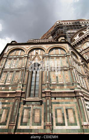 Détail architectural de la Piazza del Duomo à Florence, Italie Banque D'Images