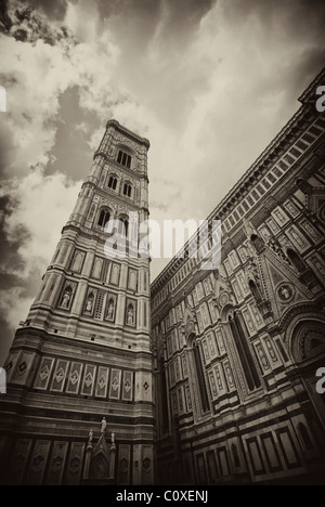 Détail architectural de la Piazza del Duomo à Florence, Italie Banque D'Images