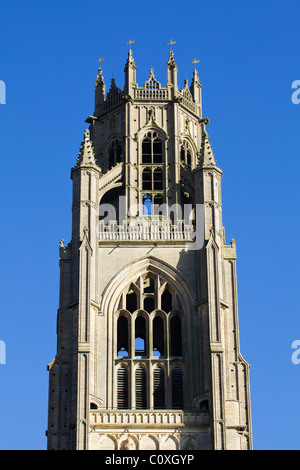 La tour de St Botolph à Boston, Lincolnshire. L'église est connu localement sous le nom de Boston Stump. Banque D'Images