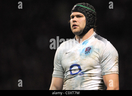 TOM PALMER ANGLETERRE LONDON WASPS RU ANGLETERRE & London Wasps RU ANGLETERRE LONDRES TWICKENHAM 26 Février 2011 Banque D'Images