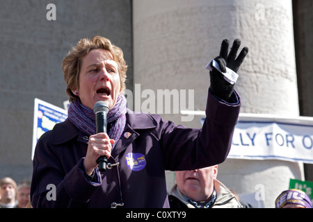 Service Employees International Union Présidente Mary Kay Henry Banque D'Images