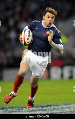 VINCENT CLERC FRANCE ANGLETERRE LONDRES TWICKENHAM 26 Février 2011 Banque D'Images