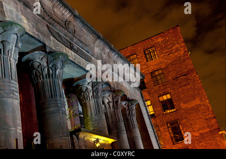 Les Œuvres du Temple est un ancien moulin à lin Holbeck, Leeds, West Yorkshire, Angleterre. Banque D'Images