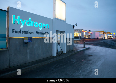 Station de remplissage de carburant d'hydrogène à Reykjavik - partie d'un plan pour essayer de faire une ''économie de l'hydrogène, de l'Islande Banque D'Images