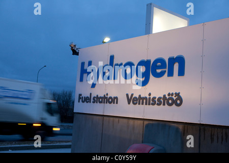 Station de remplissage de carburant d'hydrogène à Reykjavik - partie d'un plan pour essayer de faire une ''économie de l'hydrogène, de l'Islande Banque D'Images