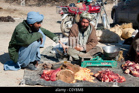 Butcher dans le Helmand Afghanistan Banque D'Images