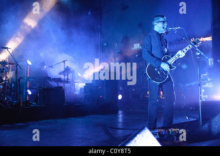 Scène d'Interpol à la LC Pavillon à Columbus, Ohio, le 13 février, 2011 Banque D'Images