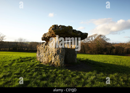 Lythans St chambre funéraire près de St Nicholas, Vale of Glamorgan, Pays de Galles, Royaume-Uni Banque D'Images