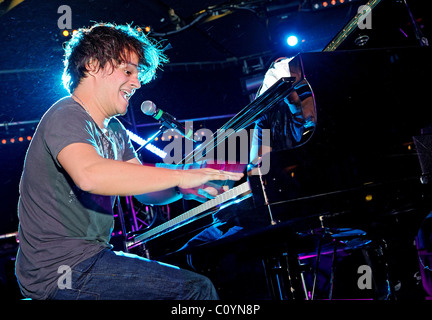 Jamie Cullum fonctionne à l'événement de musique Midem Cannes, France - 19.01.09 Pat Denton / Banque D'Images