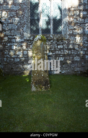 Vitalianus, St Pierre Eglise, Brynach Nevern, Pembrokeshire, Pays de Galles, Royaume-Uni Banque D'Images