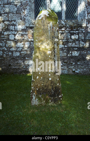 Vitalianus, St Pierre Eglise, Brynach Nevern, Pembrokeshire, Pays de Galles, Royaume-Uni Banque D'Images