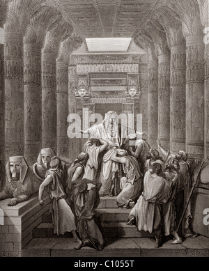 Bible Illustration de Joseph se fait connaître à ses frères par Gustave Dore Genèse 45:1 Banque D'Images