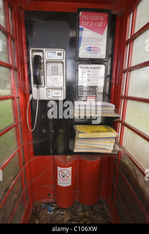 L'intérieur d'une K6 téléphone fort. Banque D'Images