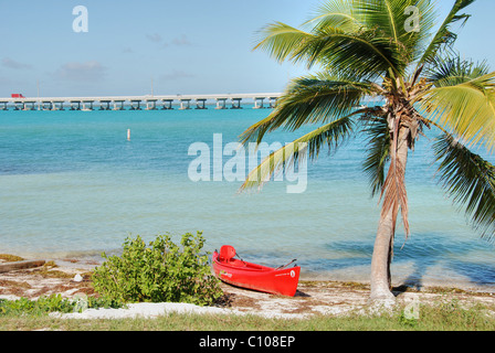 Un merveilleux endroit pour avoir une baignoire sur la route de Key West Banque D'Images