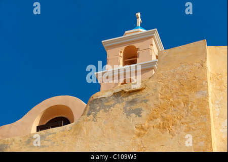 Clocher de l'église catholique d'Ano Syros, Σύρος Syos [ ] , Îles Cyclades grecques Banque D'Images
