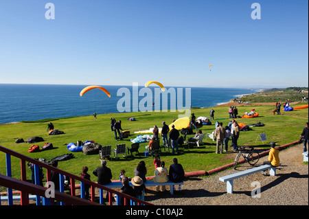 Le parapente au Port de planeur Torrey Pines Banque D'Images