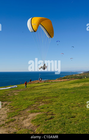 Le parapente au Port de planeur Torrey Pines Banque D'Images