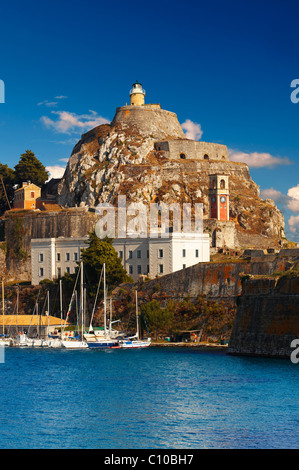 Le Παλαιό Φρούριο la vieille citadelle [ ] ville de Corfou, Îles Ioniennes grecque Banque D'Images