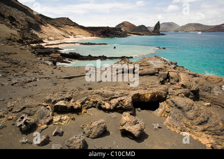 Bartolome Island Paysage - Îles Galapagos, Equateur Banque D'Images