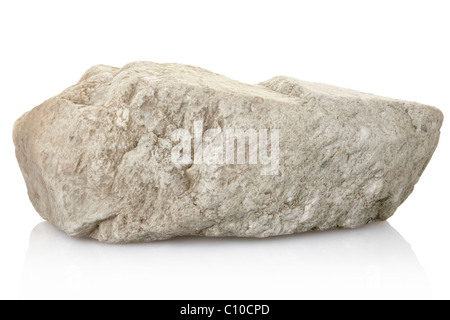 Stone isolated on white Banque D'Images