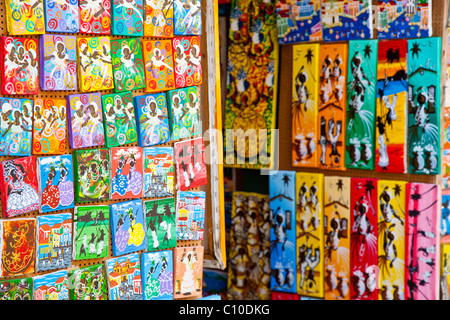 Souvenirs dans le Pelourinho ou la vieille ville, Salvador, Brésil Banque D'Images